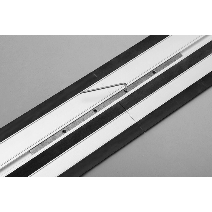 GRAPHITE 58G023-732 guide rails 2 x 700 mm with connector and 2 clamps