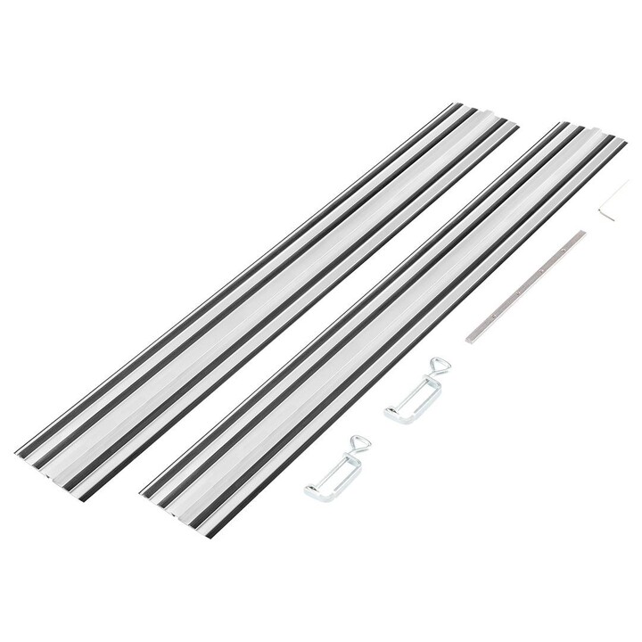 GRAPHITE 58G023-732 rails de guidage 2 x 700 mm avec raccord et 2 serre-joints