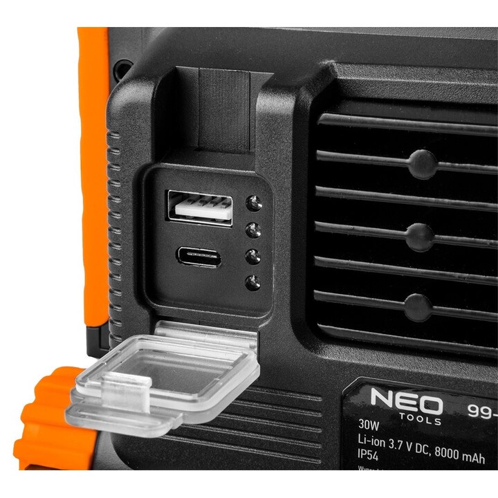 Neo Tools 99-064 projecteur LED rechargeable, noir
