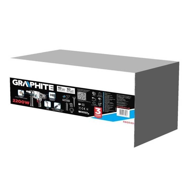Graphite 58G540 Drill 2000 RPM 13.1 kg Black, Gray