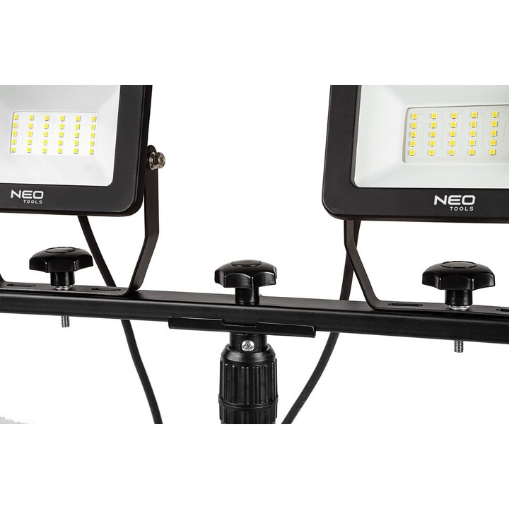 NEO TOOLS 99-061 reflector doble LED SMD 2x30 W 5100 lm negro