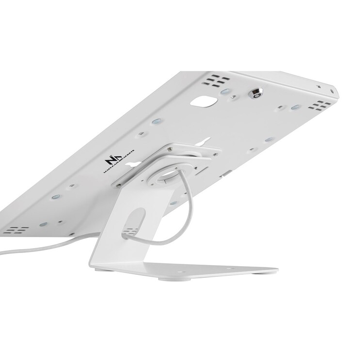 Maclean MC-909W Supporto da parete antifurto da banco per iPad Air Pro Samsung Galaxy Tab A (2019)