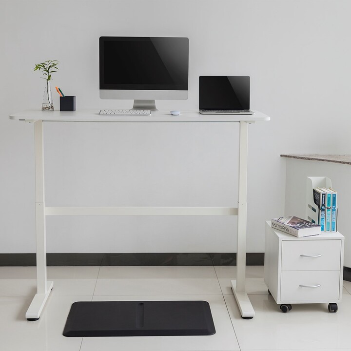 Mesa Ergo Office com altura ajustável manual, máx. 40 kg, altura máxima. 117 cm, com placa de apoio, ER-401 W