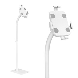 Maclean Tablet Advertising Stand, Floor Lock 7.9"-11", Multi-Purpose MC-467W