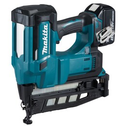 Makita DBN600RTJ, 18V LXT Akku-Finish-Nagler, 16 Gauge, 110 Nagelmagazin, Teal/Schwarz