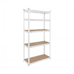 Metal storage rack 180x90x40 white Rebel