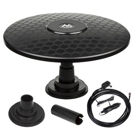 Maclean MCTV-945 Omnidirektionale Antenne Multidirektionale Außenantenne Aktive Fernseher-Antenne (Magnet - USB) DVB-T/T2 H.265