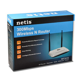 Netis WF2419 Wifi Router / 300mbps / 2 5 dbi antennas
