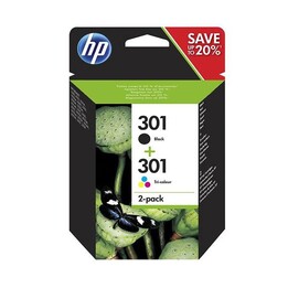 Confezione di inchiostro originale HP n301 nero + colore