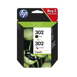 Original HP Tintenpaket n302 Schwarz + Farbe x4d37ae