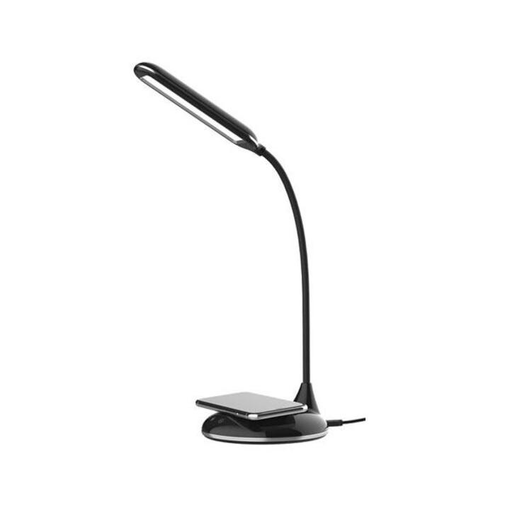 Lampada da tavolo a LED 5W Ledia NA0232 + caricabatterie rapido wireless Qi 5W / Nero / MTK / 2002322