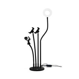 Árvore 4 em 1 LED Mesa Ring Light Nr9104 2x Suportes Móveis Flexíveis 1x Suporte para Microfone