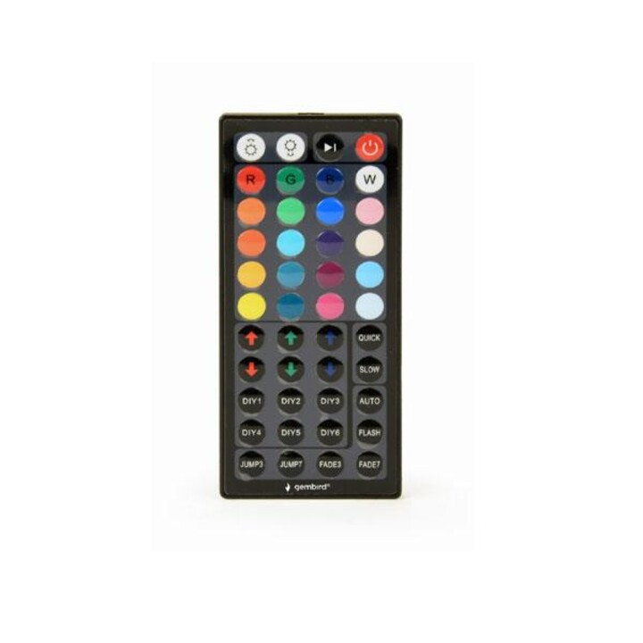 LED Strip Lights / 5 meters / RGB / Remote Control / IP65 Waterproof / Includes Power Supply / Gembird / Led-s-rgb500-01