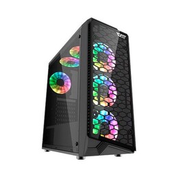 Darkflash Water Square 5 Gaming-Gehäuse / ATX / RGB / Vorderseite und Seite aus gehärtetem Glas / USB 3.0