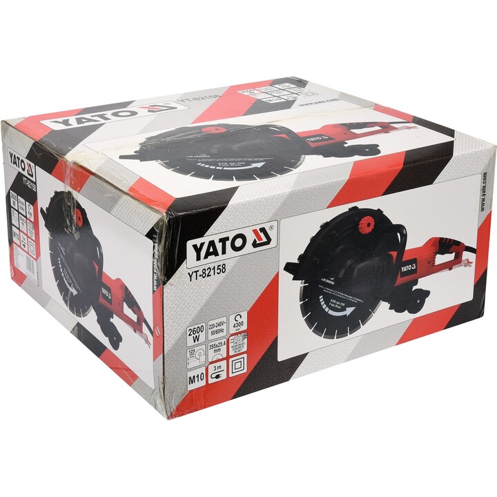 Máquina de entalhe de parede Yato YT-82158 35 cm 2600 W