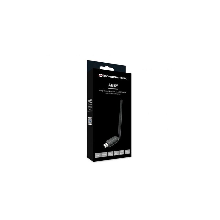 Conceptronic Bluetooth 5.1 USB-Adapter / 2Dbi-Antenne / 100 m Reichweite / ABBY07B