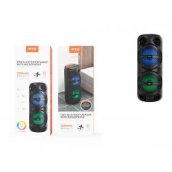 Alto-falante Bluetooth 5.0 / TF4175 / 40w / 3600mah / Tws / Fm / Micro SD / Usb / Luzes Led / Preto / Mtk