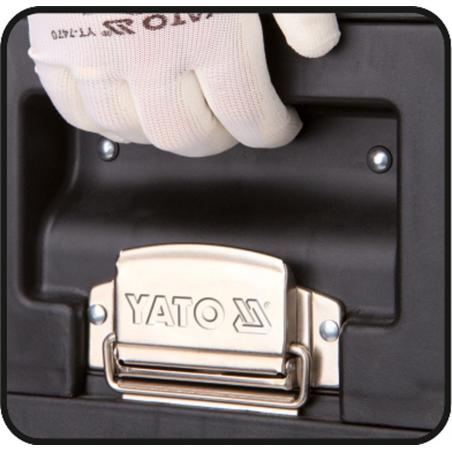 Yato YT-09108 pieza pequeña y caja de herramientas Metal Negro, Rojo