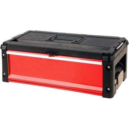 Yato YT-09108 pieza pequeña y caja de herramientas Metal Negro, Rojo