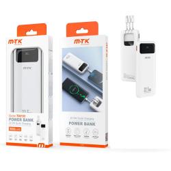 PowerBank TD2133 Type-C / 9000 mah / 2xType-c / MicroUsb / Usb / QC 22.5w / White / MTK 0251331