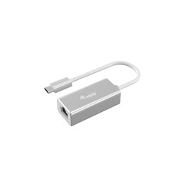 Type-C to Gigabit Ethernet RJ45 converter adapter / 15cm / Aluminum / Equip 133454