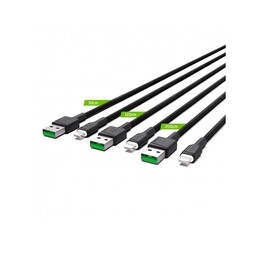 Typ-C auf Lightning Datenkabel (iPhone/iPad) 3er Set / 30cm / 120cm / 200cm / KABGCSET04 / Greencell