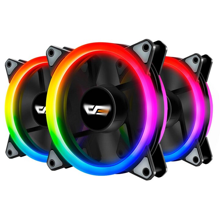Darkflash DR12 Pro Gaming Case Fan / 120mm / A-Rgb / 3-Pack / Controller and remote included