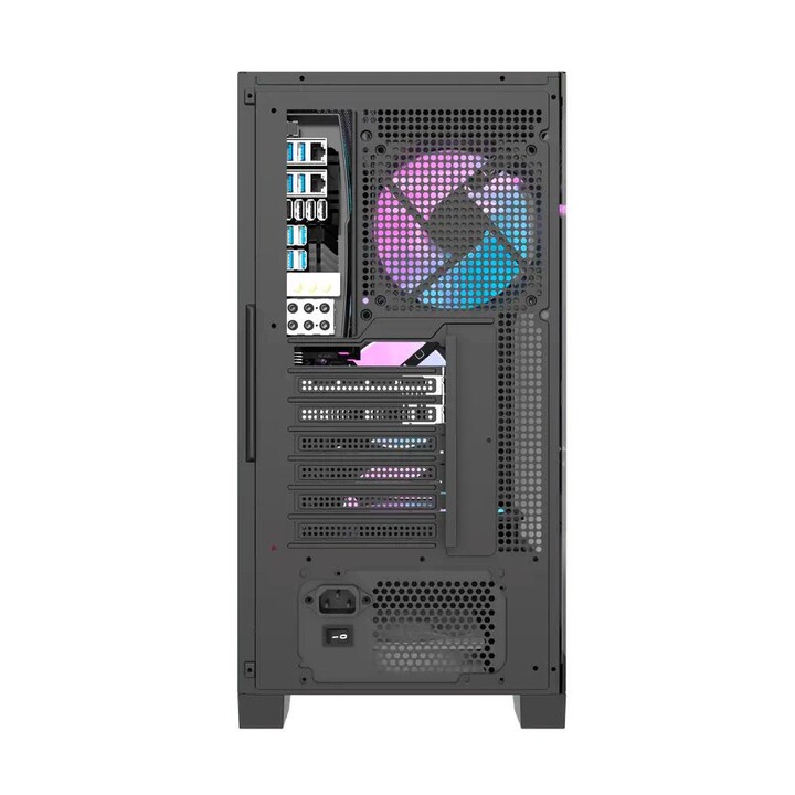 Darkflash DRX70 Gaming Case Nero / ATX / Vetro temperato / USB 3.0 / Tipo-C / Include 4 ventole RGB