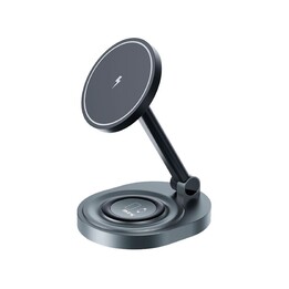 Chargeur sans fil QI 3 en 1 / 15 W / TA0436 / Noir / MTK / 0054362