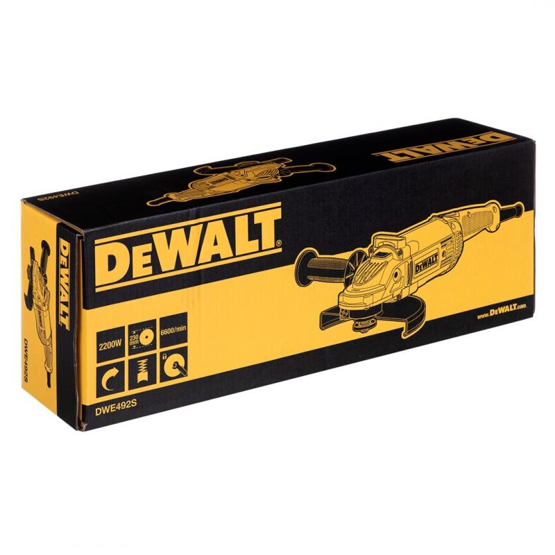 AMOLADORA ANGULAR DEWALT DWE492S-QS 2200W 230MM