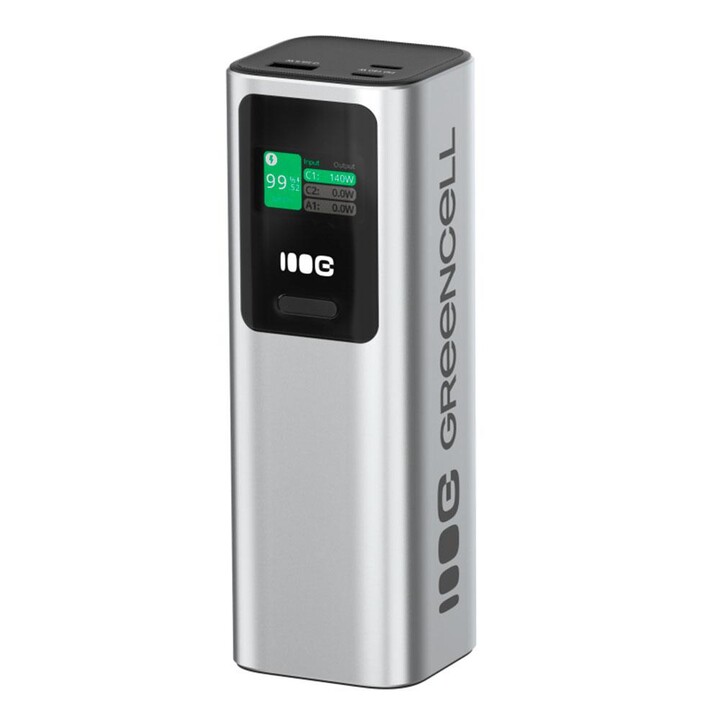 Greencell Powerbank 25200mAh 2xTipo C 140W 1xUSB 3.0 22,5W / PBGC25UD