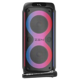 ZEN RINGS Bluetooth 5.0 Lautsprecher / 600W PMPO / RGB-Beleuchtung / FM / Micro SD / 1x kabelloses Mikrofon / 5500Mah