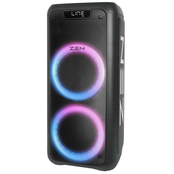 Altoparlante Bluetooth 5.0 ZEN PHOENIX / 250W PMPO / Illuminazione RGB / FM / Micro SD / 1x microfono wireless / 3600Mah