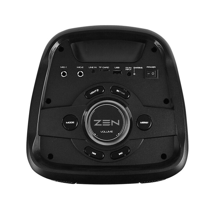 Altoparlante Bluetooth 5.0 ZEN PHOENIX / 250W PMPO / Illuminazione RGB / FM / Micro SD / 1x microfono wireless / 3600Mah