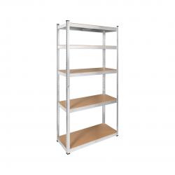 Metal storage rack 180x90x40 silver Rebel