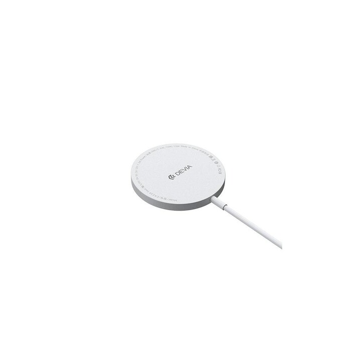 DEVIA Smart Magnetic QI Wireless Charger / 15W / White / 358951