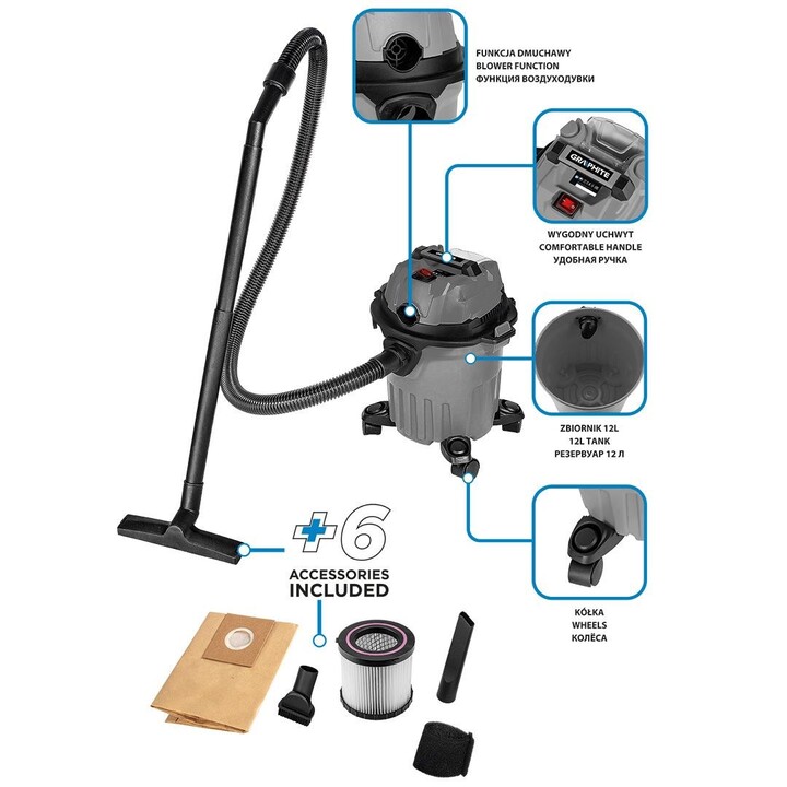 Aspirador de pó Graphite 58GE133
