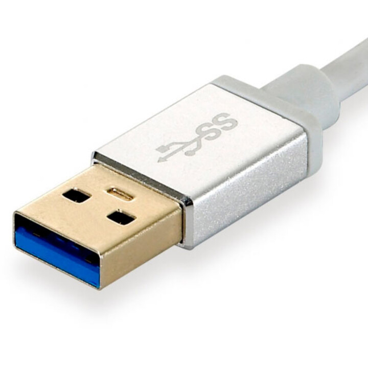 USB 3.0 to Gigabit Ethernet RJ45 Level One Adapter with USB 3.0 Hub