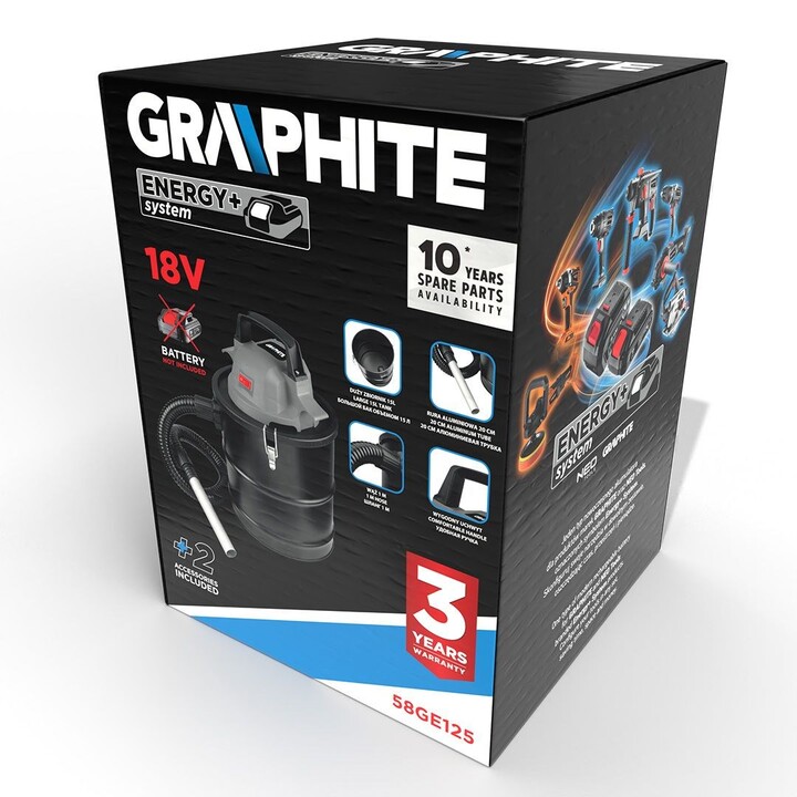 Aspirador de cinzas Graphite 58GE125