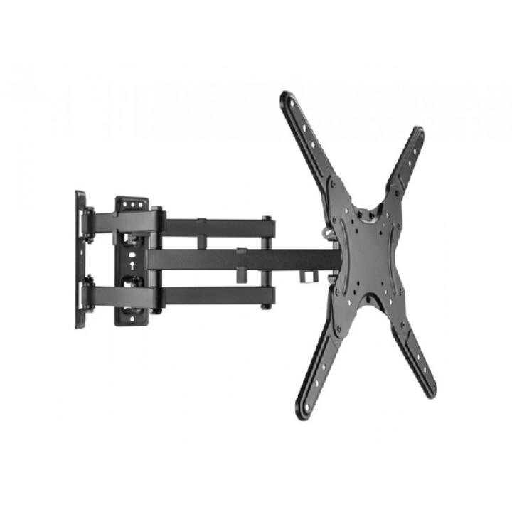 Adjustable wall mount for 23-55" screens with double articulated arm