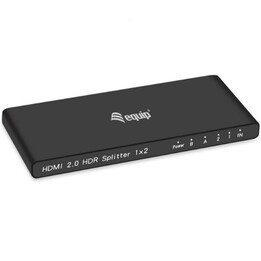 Equip 332716 HDMI-Splitter 2-Port Ultra Slim 4K schwarz