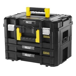 Stanley Fatmax FMST1-71981 caja de herramientas pequeña de plástico para almacenamiento profesional, Negro