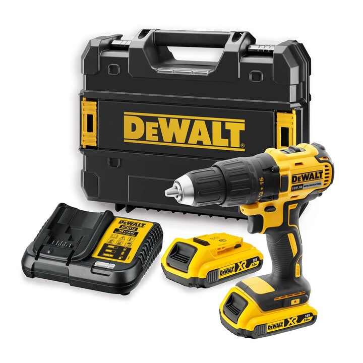 DeWALT DCD777D2T-QW Furadeira 1750 RPM Chave 1,15 kg Amarelo