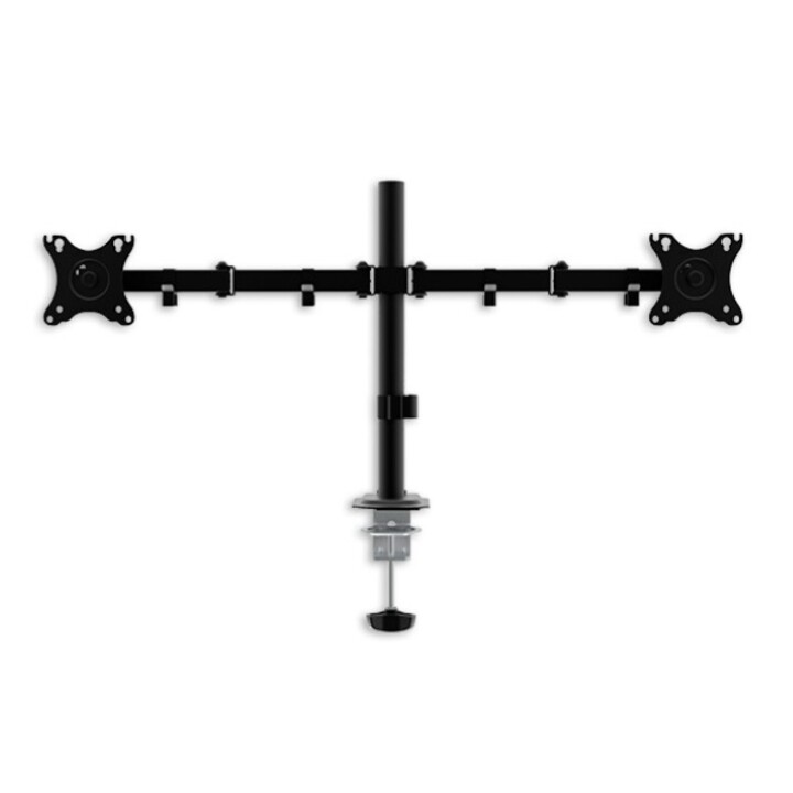 Unyka UK710102 Tischständer mit 2 verstellbaren und drehbaren Köpfen, 10-32 max. 10kg VESA max. 100x100