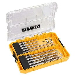 Set di 10 punte per trapano per calcestruzzo in carburo SDS Plus XLR