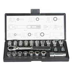 MAKITA ZEST. SOCKET+WRENCH WITH ADAPTER 1/4" 3/8" 21el