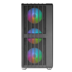 Mars Gaming McVault Mid-Tower-ATX-Gehäuse mit 4 x 120 mm Argb 3 x PCI Vertical Mesh Front Schwarz