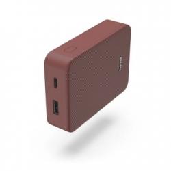 Hama Color 10 10000mAh Powerbank, 1xUSB-C, 1xUSB-A, Rot