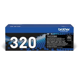 Original Brother TN320BK black toner, 2,500 pages