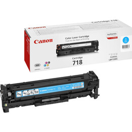Cartouche de toner cyan d´origine Canon CRG-718C, 2 900 pages